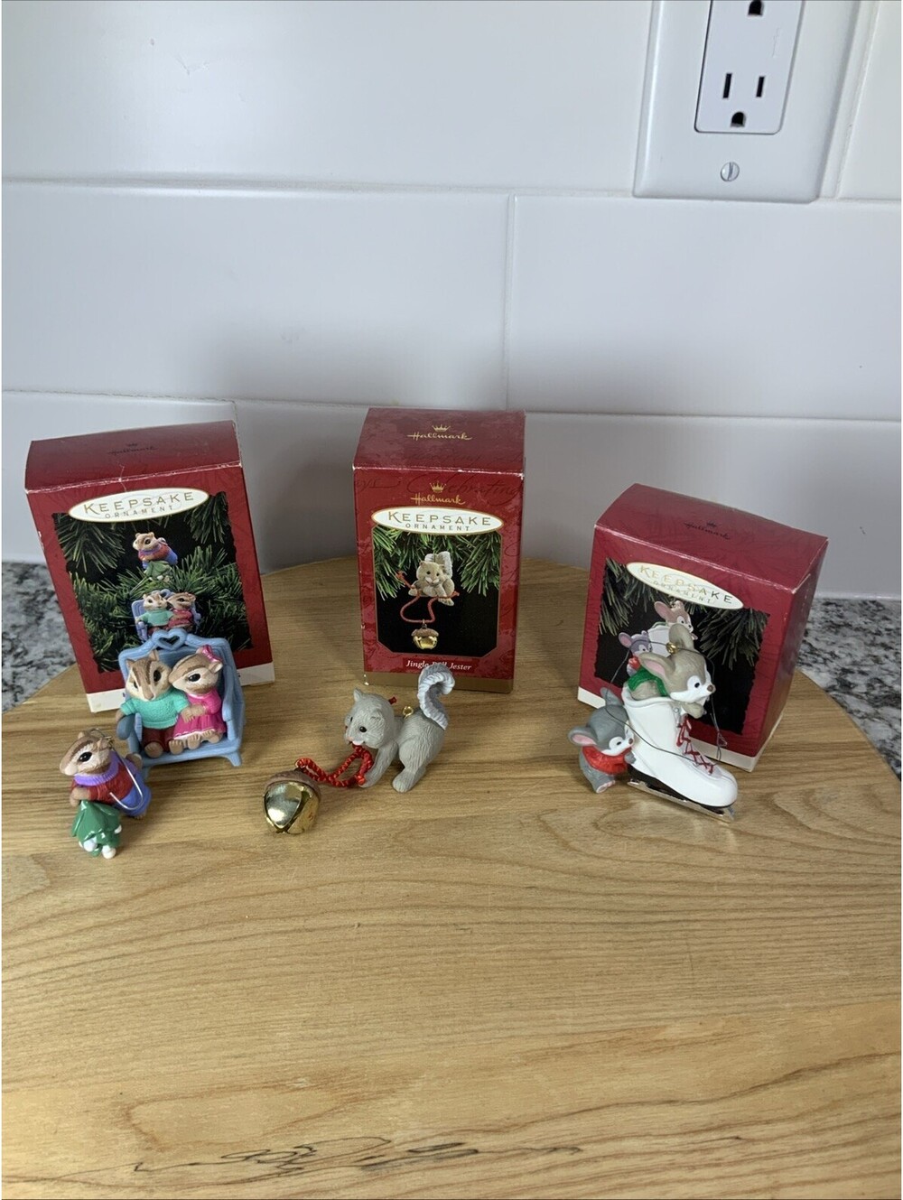 🎄 Vintage Hallmark Keepsake Ornament Lot – Mice Collection (90s) 🐭
